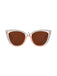 Vintage Strassbesetzte Cat-Eye Sonnenbrille