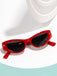 Retro Rot Katzenaugen Sonnenbrille