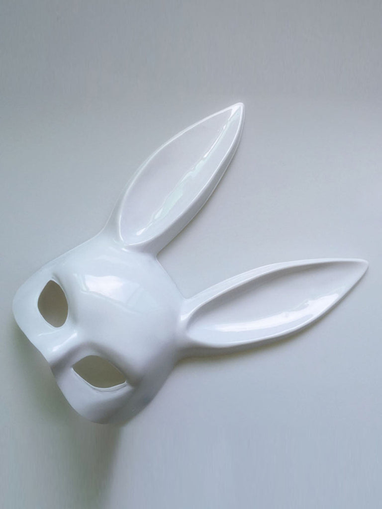 Halloween Ostern Hase Halbes Gesicht Maske