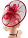 Fascinator-Hut mit Federn und Schleier