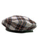 Retro Weihnachten Scottish Plaid Baumwolle Berets