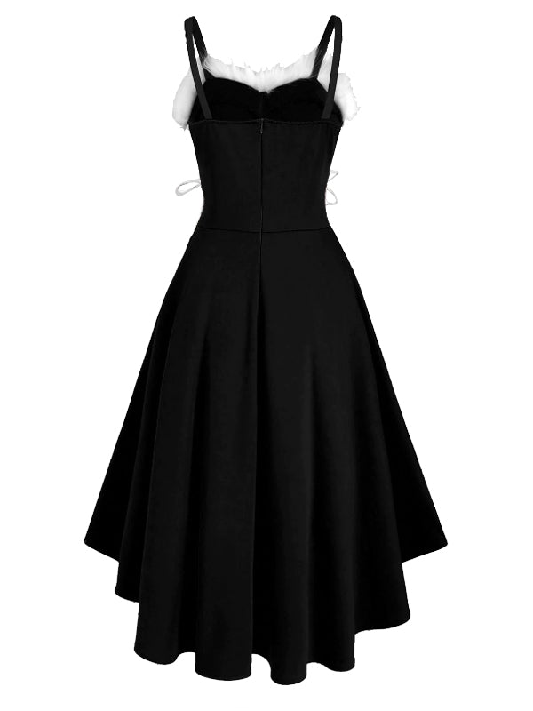 1950ER HILO HOHE TAILLE SPAGHETTI KLEID