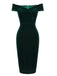 WEINROT SCHULTERFREI PENCIL KLEID