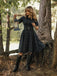 GRÜN 1950ER PLAID KURAZARM SWING KLEID