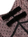 2PCS DUNKLEROSA 1950ER POLKA DOTS SPITZENKLEID