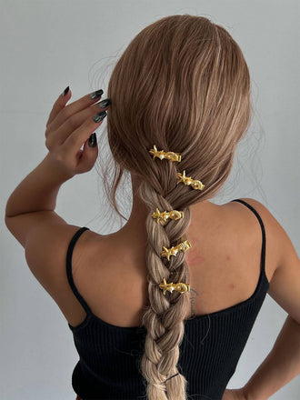 3D Seestern Muschel Perle Haarspange