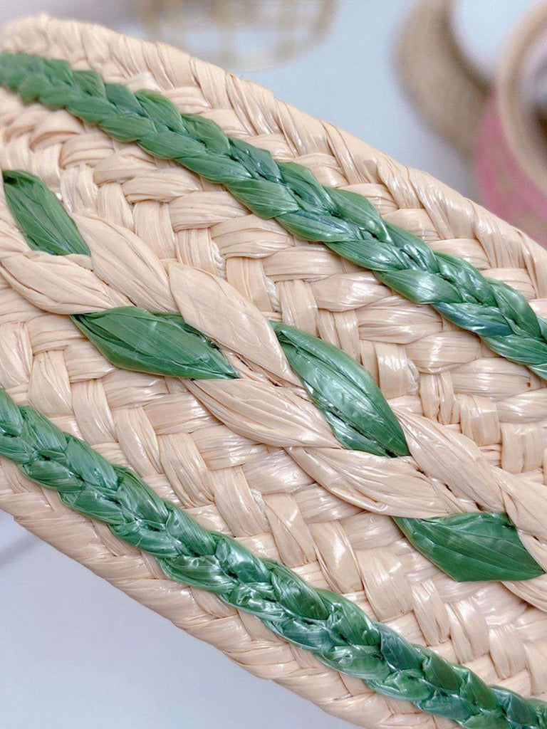 Boho Farbe Patchwork Geflochten Stirnband