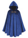 1940er Halloween Mittelalterlich Wildlederimitat Cloak Mantel
