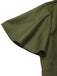 [Vorverkauf] 2PCS Grün 1950er Viktorianisch Bogen Tie Kleid & Kurzes Cape