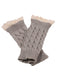 Vintage Spitze Patchwork Verdreht Stricken Fingerlos Handschuhe