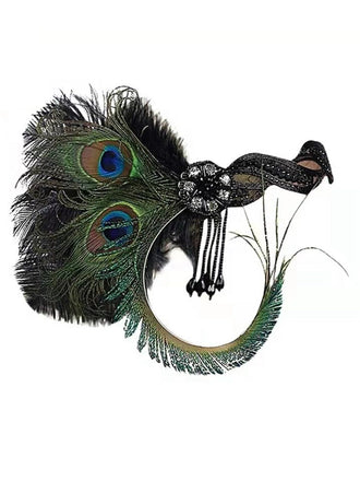 1920er Gatsby Pfau Feder Flapper Quaste Stirnband