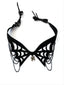 Halloween Schwarz Spinnennetz Gothic Halskette