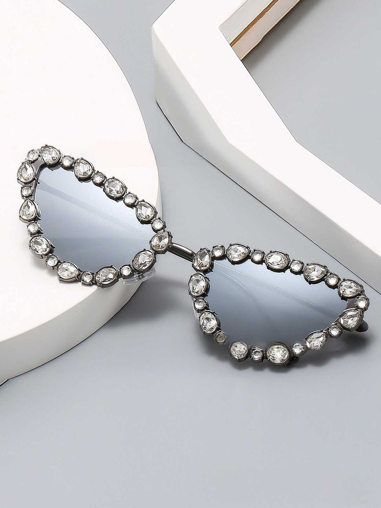 Vintage Diamant Katzenauge Sonnenbrille