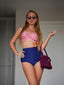GESTREIFTES COLORBLOCK BIKINI SET