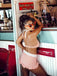 RETRO ROTES KARIERTES HALFTER BIKINI-SET