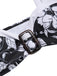[Vorverkauf] Schwarz 1940er Hepburn Silhouette Blumen Bikini Set