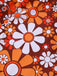 [Vorverkauf] Braun 1960er Bohemien Psychedelisch Blumen Badeanzug