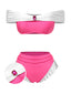 [Vorverkauf] Pfirsichrosa 1970er Schmuck Prinzessin Bikini Set