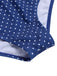 [Vorverkauf] Blue 1950er Rüschen Halter Polka Dots Bademode