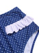 [Vorverkauf] Blue 1950er Rüschen Halter Polka Dots Bademode