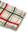 [Vorverkauf] Cremeweiß 1950er Weihnachten Plaid Blütenkragen Revers Robe