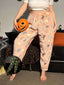 1970er Halloween Glühend Kürbis Geist Pyjama Hose