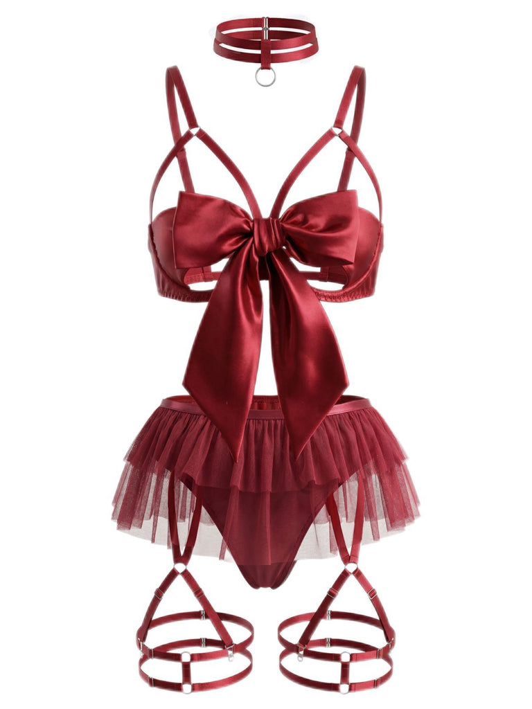 1960er Bogen Netz Patchwork  Pyjama Set