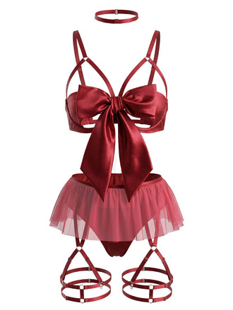 1960er Bogen Netz Patchwork  Pyjama Set