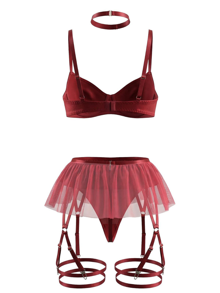 1960er Bogen Netz Patchwork  Pyjama Set