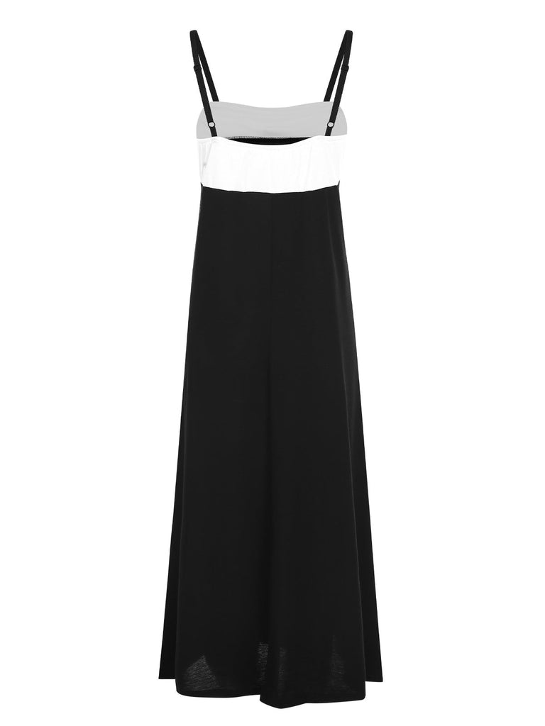 Schwarz & Weiß 1930er Schleife Träger Nachtwäsche