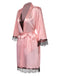 4PCS 1960er Spitze Satin Unterhemd Pyjama Set