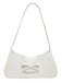 Vintage Leder Bogen Baguette Tasche