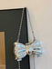 Metallisch Bogen Perlenketten Tasche