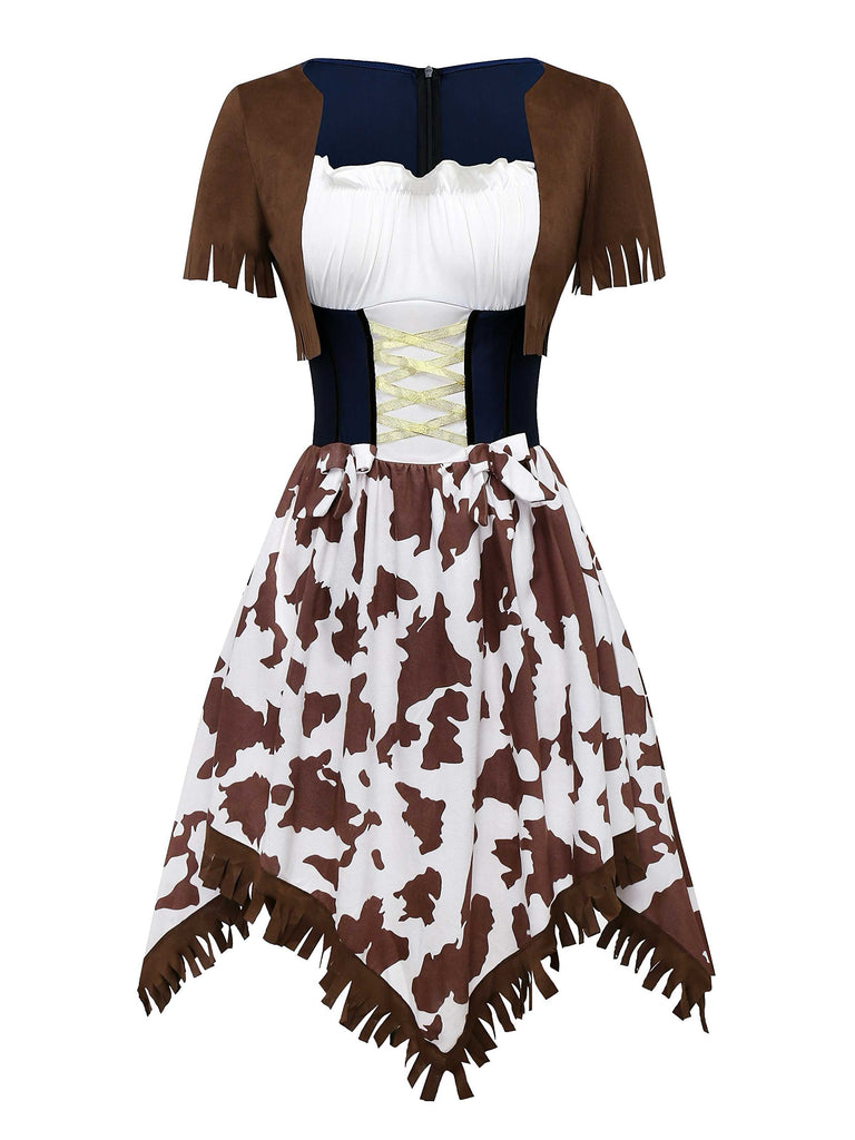 1940er Western Cowgirl Kostüm Kleid Mit Peitsche