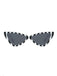Klassiker Vintage Streifen Cat Eye Sonnenbrille