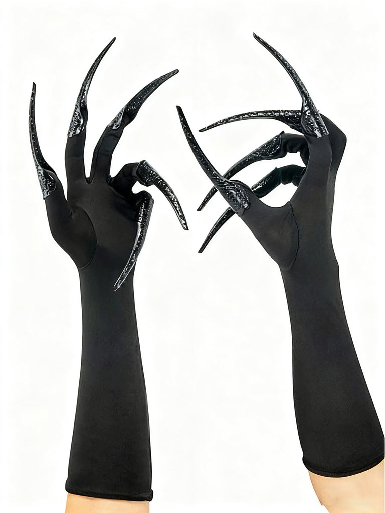 Halloween Schwarz Lang Klauen Handschuhe