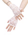 Vintage Rose Spitze Fingerlose Handschuhe