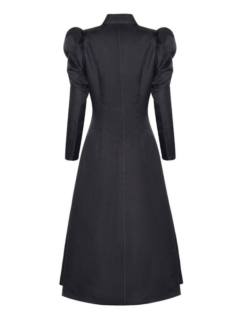 2PCS Schwarz 1940er Gothic Wicked-Inspiriert Elphaba Hexenkostüm mit Hut