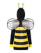 Gelb 1960er Streifen Biene Cosplay Hooded Kleid