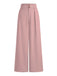 Rosa 1950er Hohe Taille Solide Hosen