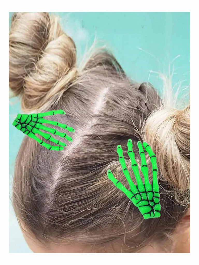 Halloween Skelett Hand Haarspange