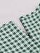 RETRO GRÜN PLAID SWING KLEID