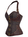ALLERHEILIGEN NECKHOLDER KORSETT STEAMPUNK GOTHIC BLUME