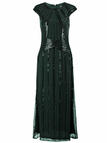 SCHWARZ 1920ER PARTY PAILLETTEN VINTAGE KLEID