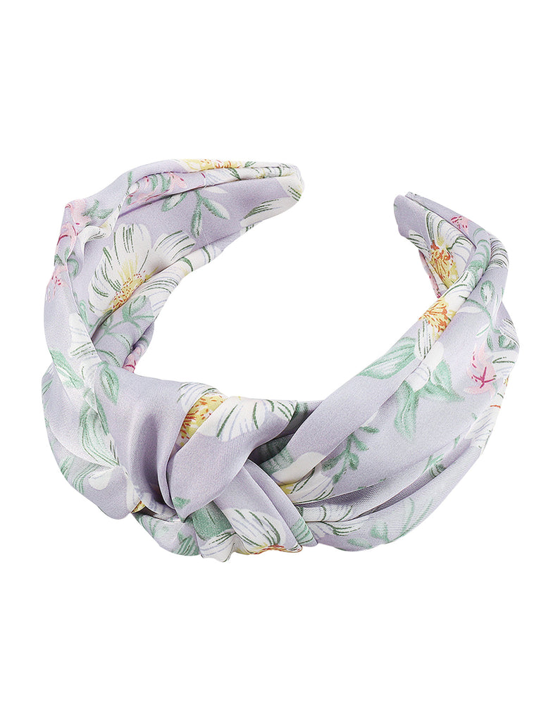 Retro Floral Knotted Bowknot Stirnband