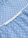 Himmelblau 1950er Polka Dot Swing Kleid mit Trägern