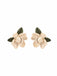 RETRO APRIKOSEN BLUMEN OHRRINGE