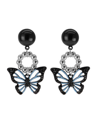 SCHMETTERLINGS GLÄNZENDE DEKORATIONS OHRRINGE