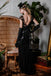 SCHWARZ 1920ER PAILLETTEN MAXI FLAPPER KLEID