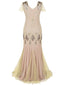 1920ER PAILLETTEN PERLEN VINTAGE ABENDKLEID